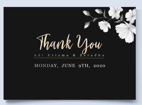 Thank You Table Card