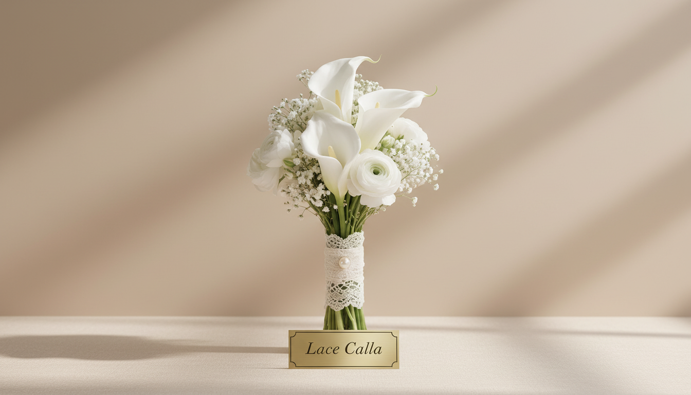 مسكة الكالا والدانتيل — Lace Calla